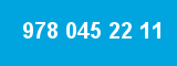 978 045 22 11 978 045 22 11